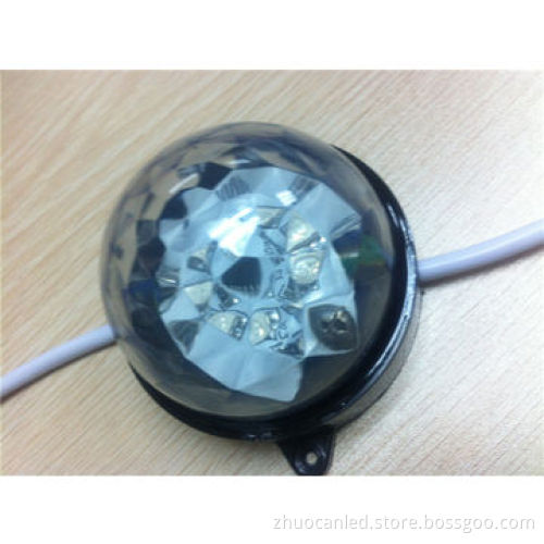 9pcs DC 12V Straw Hat Full Color Digital Scanning LED Point Lights